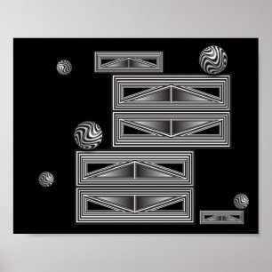 Affiche Optique via Formes