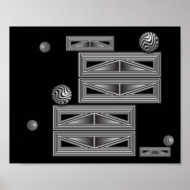 Affiche Optique via Formes (Devant)