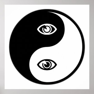 Affiche Optométrie Yin Yang