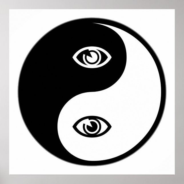 Affiche Optométrie Yin Yang (Devant)