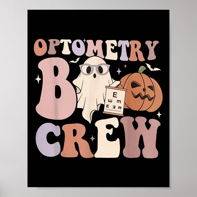 Affiche Optometry Crew Optometry Boo Crew Halloween Optici (Devant)