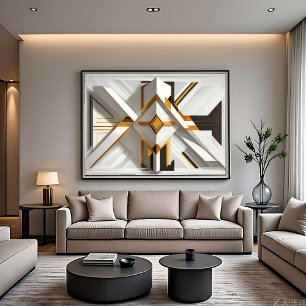 Affiche Opulence Géométrique