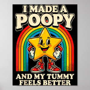 Affiche opy Ventre Se Sent Mieux Drôle Art Étoile