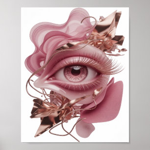 Affiche Or Art Abstrait Doré Captivant Design Abstrait