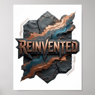 Affiche Or Art Wearable REINVENTED Or en feuilles