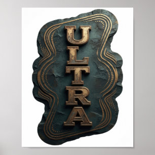 Affiche Or Bold Gold ULTRA Bold Design