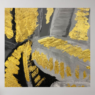 Affiche Or Luxueux : Grunge Texture Vintage.