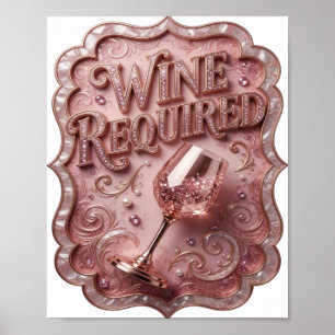 Affiche Or Or Né VIN REQUIS