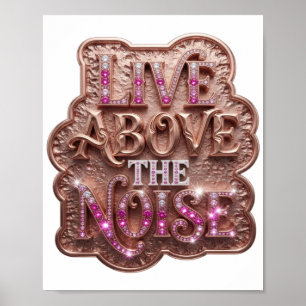 Affiche Or vif LIVE AU-DESSUS DU BRUIT