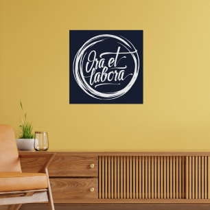 Affiche Ora et labora