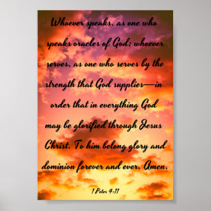 Affiche Oracles de Dieu - Bible