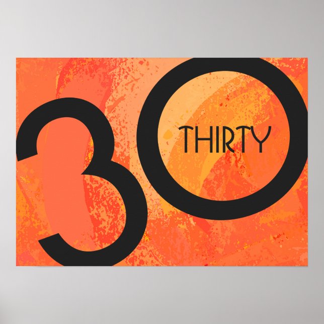 Affiche Orange 30 décades Anniversaire (Devant)