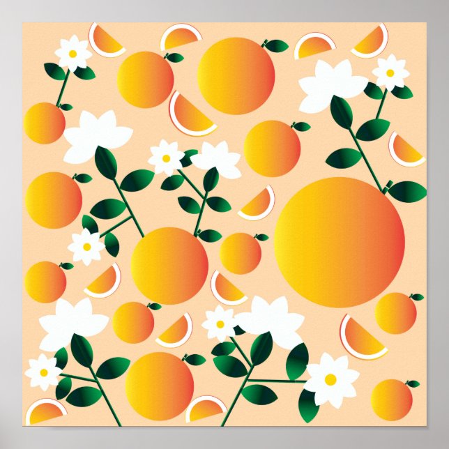 Affiche Orange agrumes (Devant)