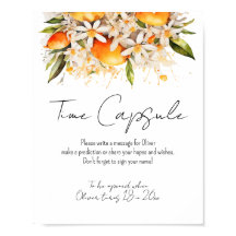 Orange Baby shower Citrus Temps Capsule