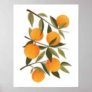 Affiche Orange Branch Botanical Citrus Home Decor
