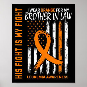Affiche Orange Brother En Droit Leucémie Cancer Sensibilis