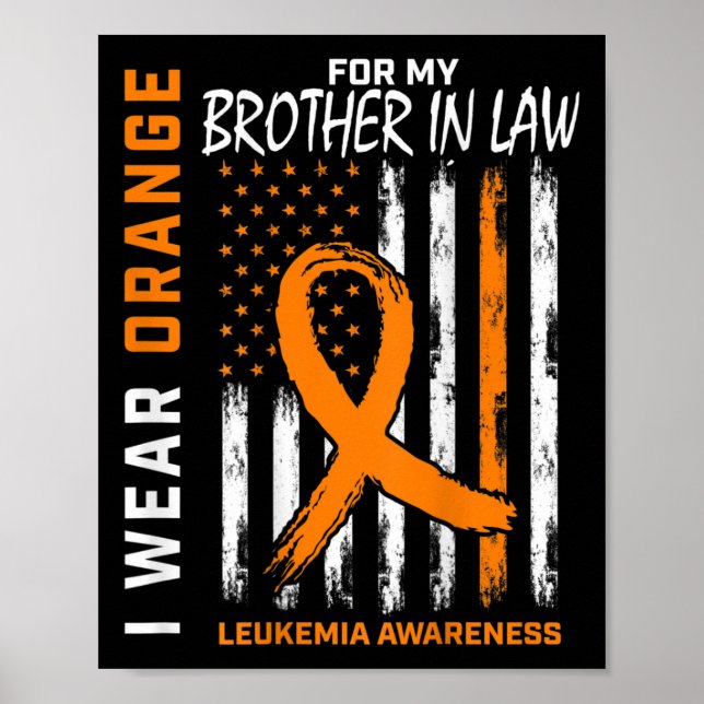 Affiche Orange Brother In Law Leukemia Sensibilisation Amé (Devant)