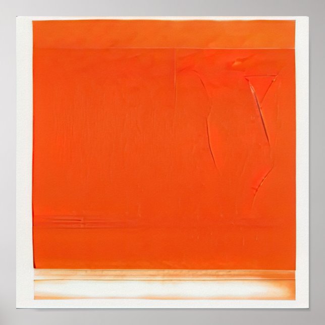 Affiche Orange de mémoire photographique (Devant)