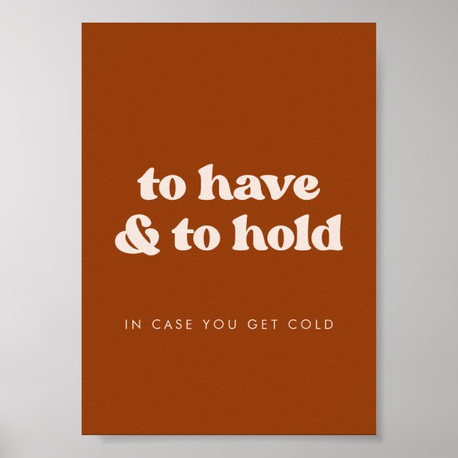 Affiche Orange élégant à avoir et à tenir une couverture M (Devant)