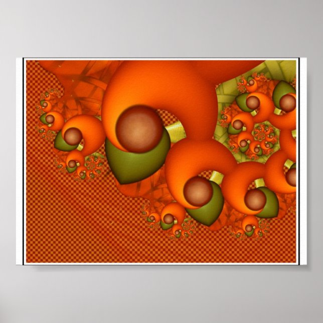 Affiche Orange Et Vert Numéro 1 (Devant)