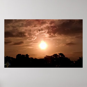 Affiche Orange Fireball Sunrise Hot Springs National Park