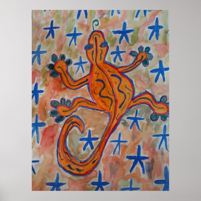 Affiche Orange Gecko (Devant)