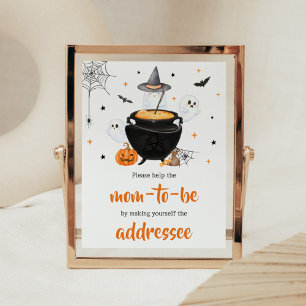 Affiche Orange Halloween Baby est Brassant Enveloppe Stati