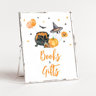 Affiche Orange Little Boo Baby showers Livres et Cadeaux