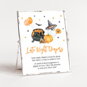 Affiche Orange Little Boo Ghost Late Night Diapos