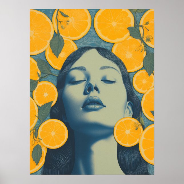 Affiche Orange Oasis : Célébration de la vitalité (Devant)