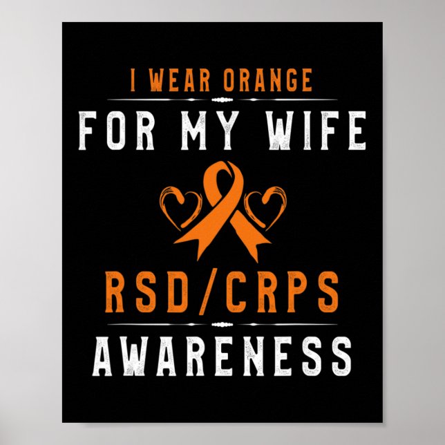 Affiche Orange Ribbon Crpsrsd Sensibilisation À La Femme - (Devant)