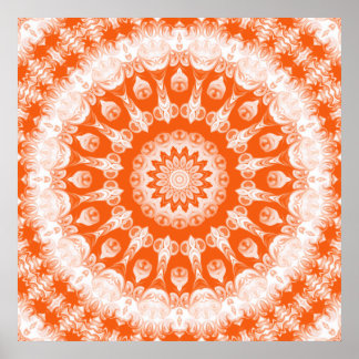 Affiche Orange Sherbet Kaleidoscope