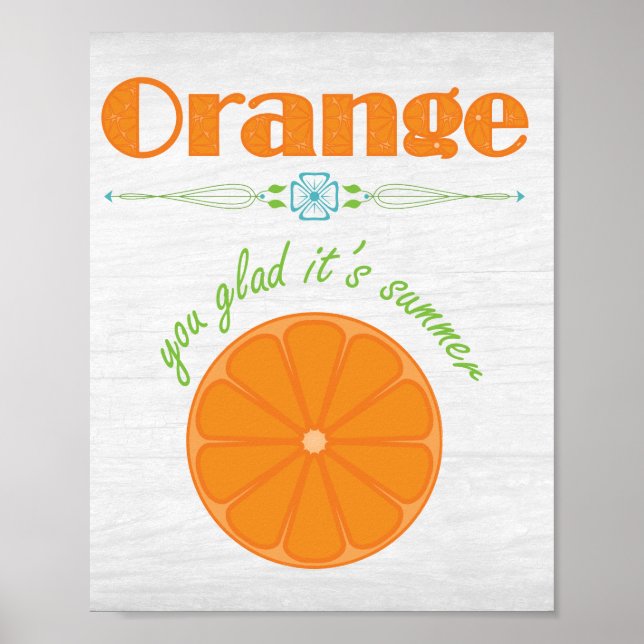 Affiche Orange Vous êtes content C'est été (Devant)
