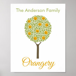 Affiche Orangerie familiale Orange