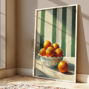 Affiche Oranges Cuisine Fruit Eté Mur tendance