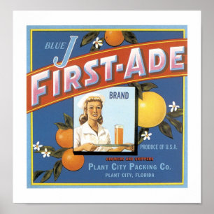 Affiche Oranges de marque Blue J First-Ade