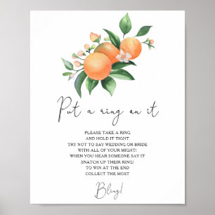 Affiche Oranges - jeu de l'engagement au printemps