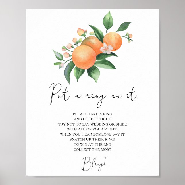 Affiche Oranges - jeu de l'engagement au printemps (Devant)