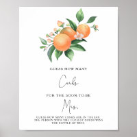 Oranges sur une branche - Devinez combien de bouch