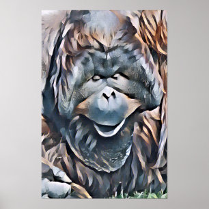 AFFICHE ORANGUTAN