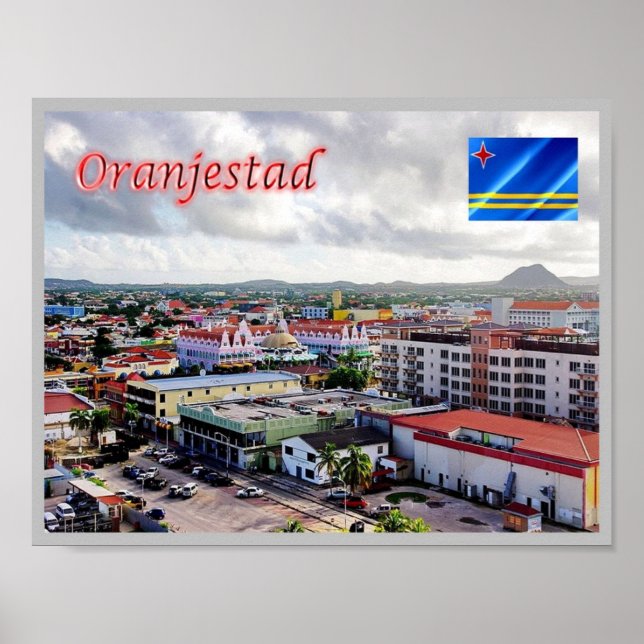 Affiche Oranjestad - Aruba (Devant)