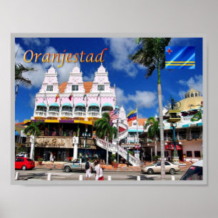 Affiche Oranjestad - Royal Plaza - Aruba -