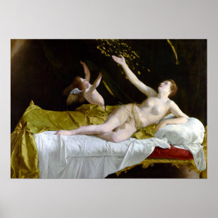 Affiche Orazio Gentileschi Danaë et la douche de l'or