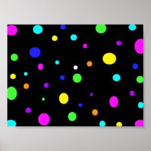 Affiche Orbes colorées