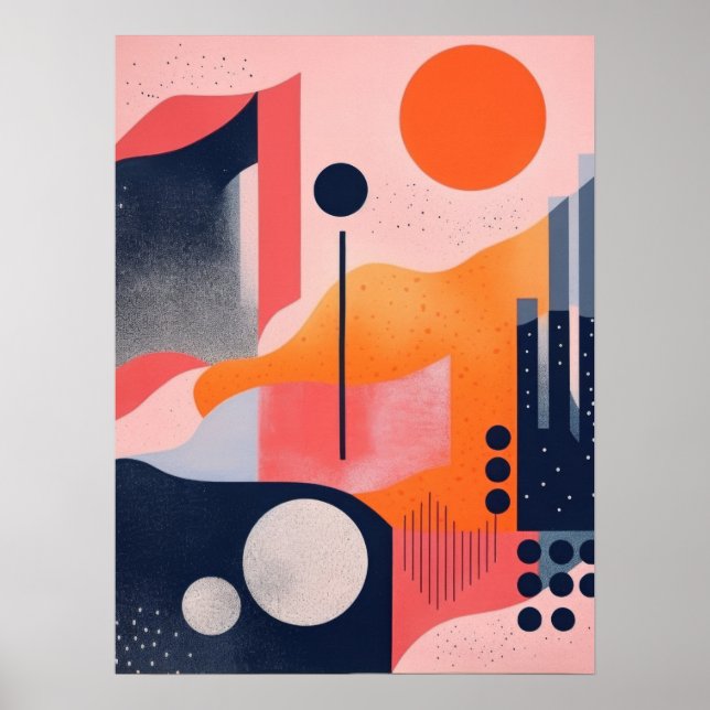 Affiche Orbes lumineuses (Devant)