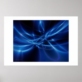 Affiche Orbites bleues