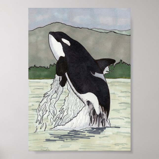 Affiche Orca / Baleine tueuse 5x7 (Devant)