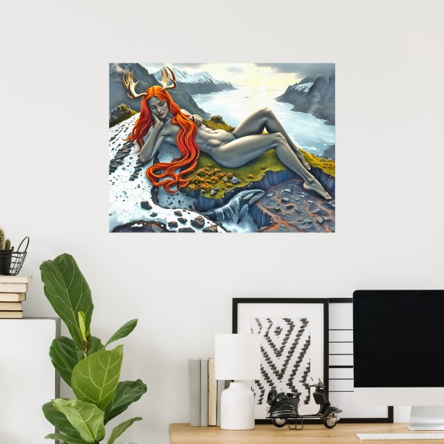 Affiche Orca Sous la déesse (Bureau à domicile)