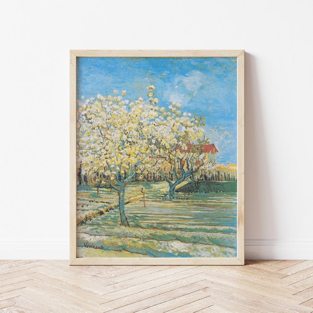 Affiche Orchard en fleurs | Vincent Van Gogh (Créateur téléchargé)