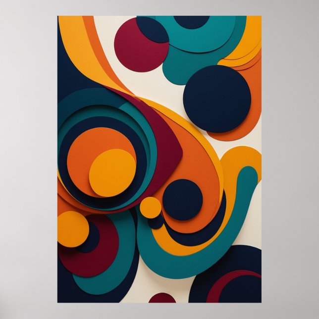 Affiche Orchestration de couleur (Devant)